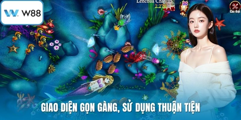 Giao diện gọn gàng, sử dụng thuận tiện
